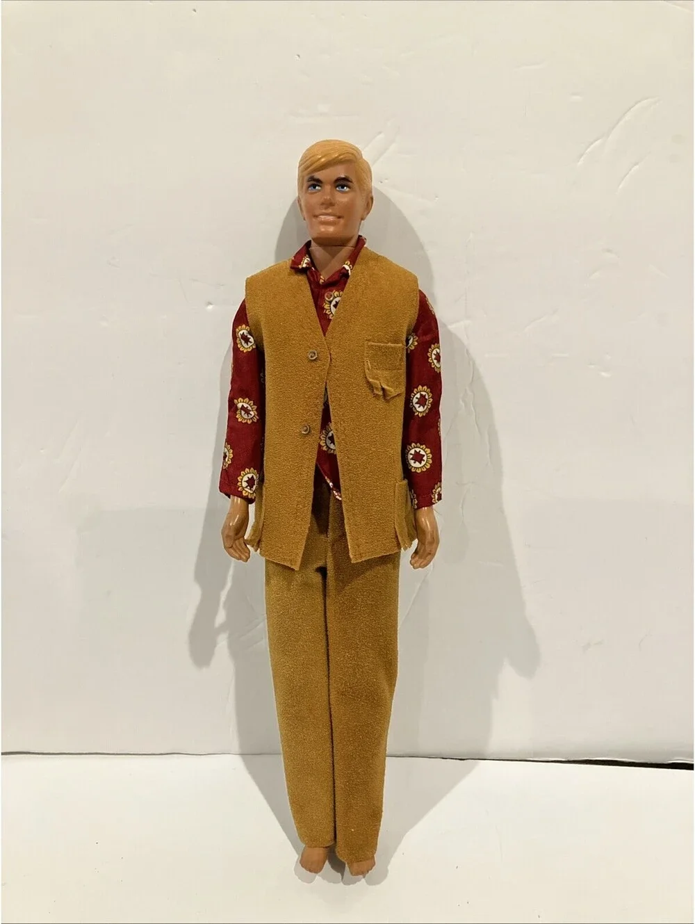 Mattel Barbie Ken Doll 1968 Vintage Made in Hong Kong “RARE CLOTHES”
